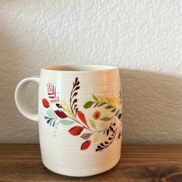 Anthropologie Starla M. Halfmann Monogram R Floral Mug - Picture 2 of 5